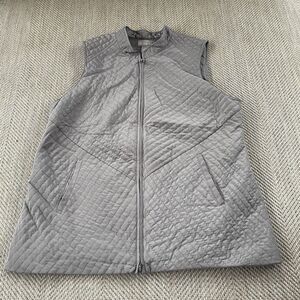 CHICO’S Brown Quilted Vest Sz Chico’s 2
